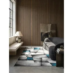 Teppich Polypropylen Türkis 160x230 cm - BIENO   Kadima Design