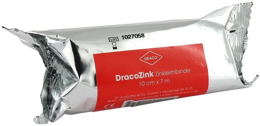 Zinkleimbinde Dracozink 10 cmx7 m 1stk