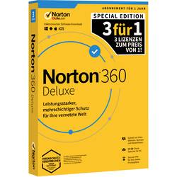 Norton Norton™ 360 Deluxe Special Edition Jahreslizenz, 3 Lizenzen Windows, Mac, Android, iOS Sicherheits-Software 21406104