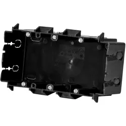 f-tronic 7370039 Kabelkanaldose E833, 2-fach, f. klemmende Befest., 68x142x47mm  - 10 Stück
