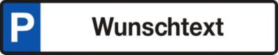 Parkplatz-Reservierungsschild mit Wunschtext (Alu-Dibond)