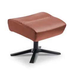 Conform Hocker Style Leder Braun Cognac