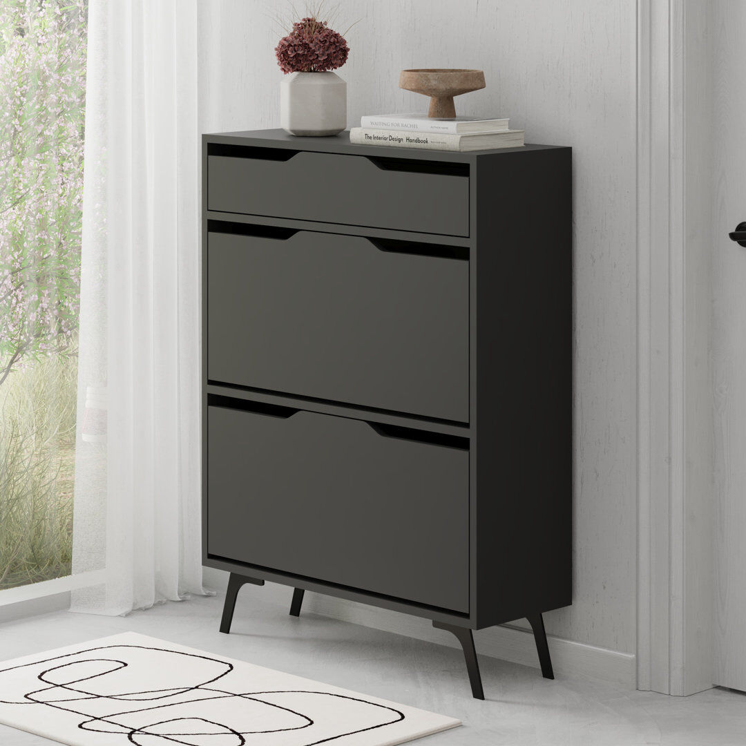 Corrigan Studio SHOE CABINET - WHITE Anthracite 14