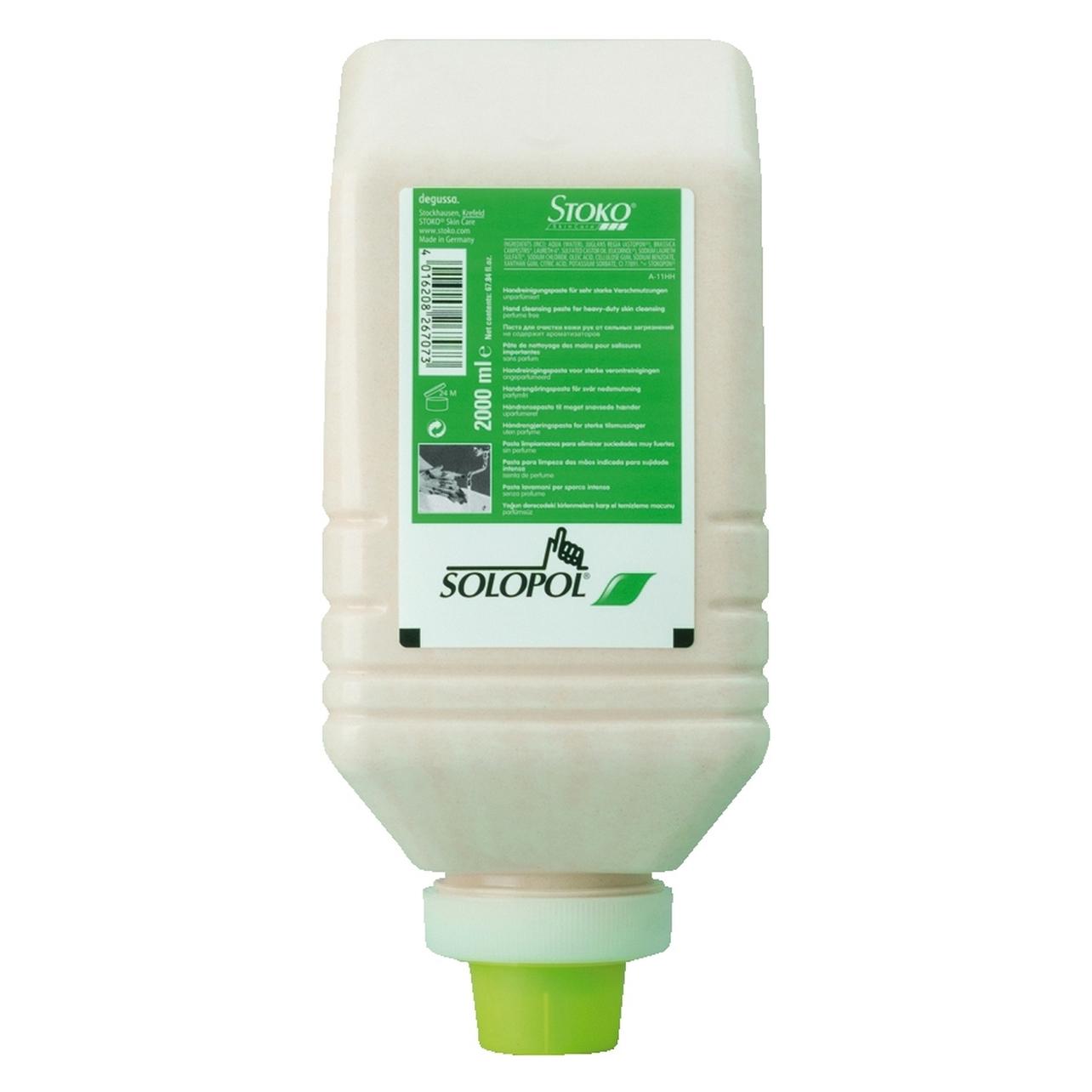 Deb Stoko Solopol natural - unparfümiert, Handreiniger 2 l Flasche (2000 ml) (33456)