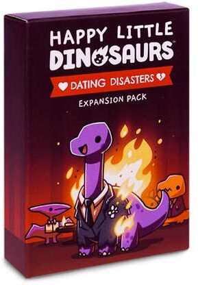 Happy Little Dinosaurs Dating Disasters Expansion for Card Games by TeeTurtle, 54-Card Expansion Pack, Ages 10+