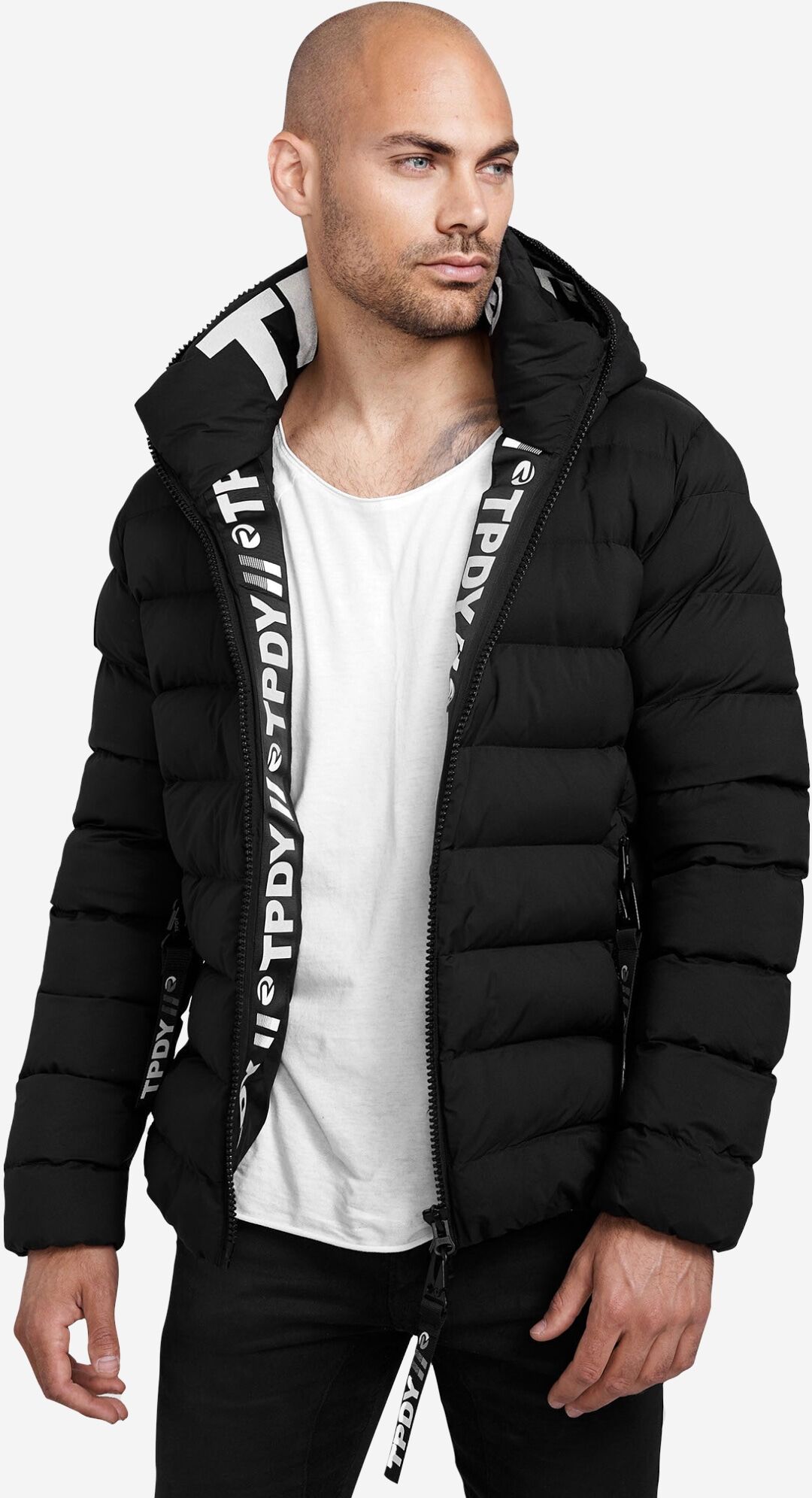 Winterjacke TRUEPRODIGY "Neo Reflektierender Innenkragen", Herren, Gr. S, schwarz, Obermaterial: 100% Polyester PES., regular fit, Jacken Winterjacke, Topseller