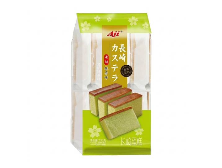 Aji Gâteau Saveur Matcha 330 g (Contient 10 Paquets)