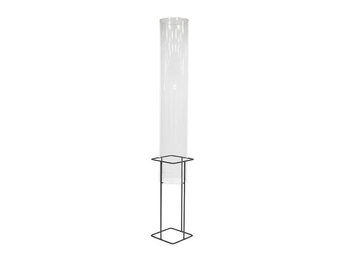 Relaxdays Fischsäule Transparent Grau 150 cm, Kunststoff, Metall, 22x150x22 cm, Dekoration, Gartendeko