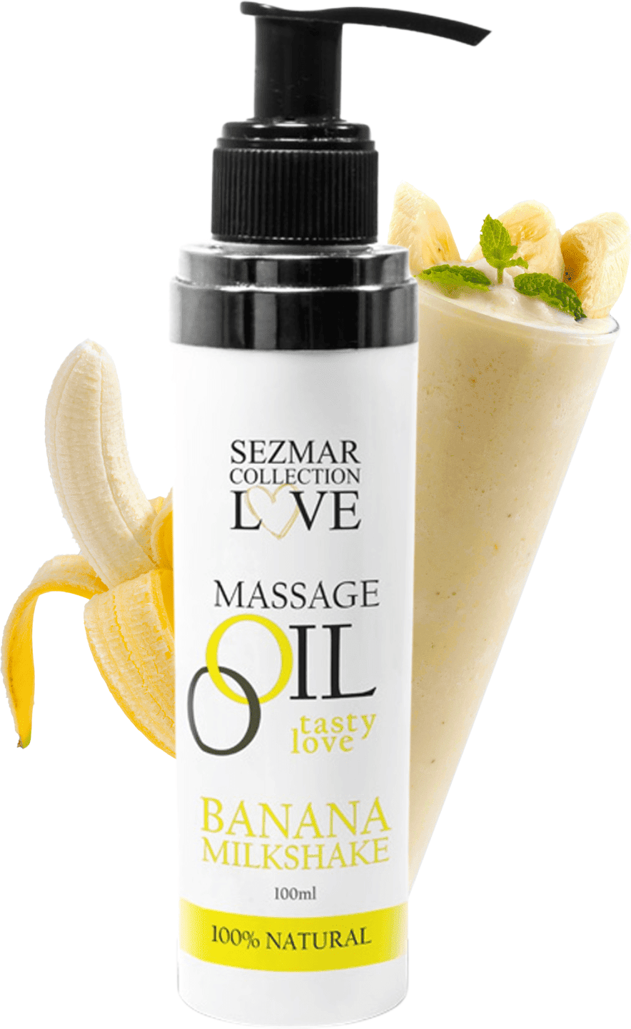 SEZMAR Huile de massage comestible parfum Milkshake - 100 ml