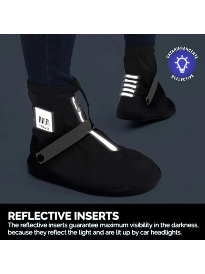 PERLETTI Schuhüberzüge in Schwarz - onesize