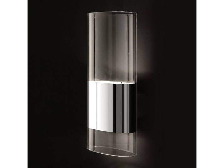 Oluce Designer Wandlampe Line, dimmbar, klar / transparent, für Wohn- / Esszimmer, Aluminium, Design, Wandleuchte, Wandlampe Innen