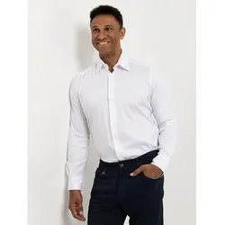 AMINATI® Herren-Hemd Hemdkragen Knopfleiste Logo-Details