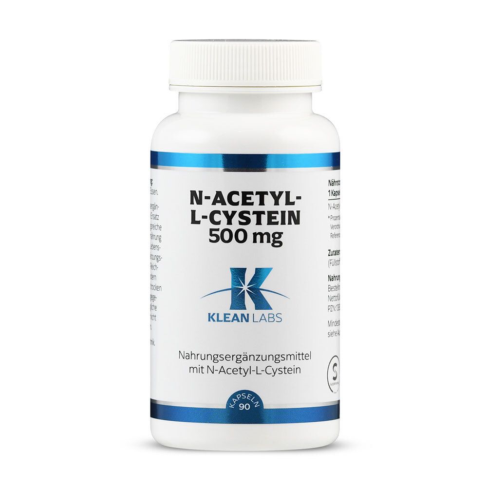 N-ACETYL-L-Cystein 500 mg Klean Labs Kapseln 90 St
