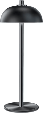 Inspire Curations Rechargeable Mushroom Table Lamp USB C Wireless Touch Mood Light black