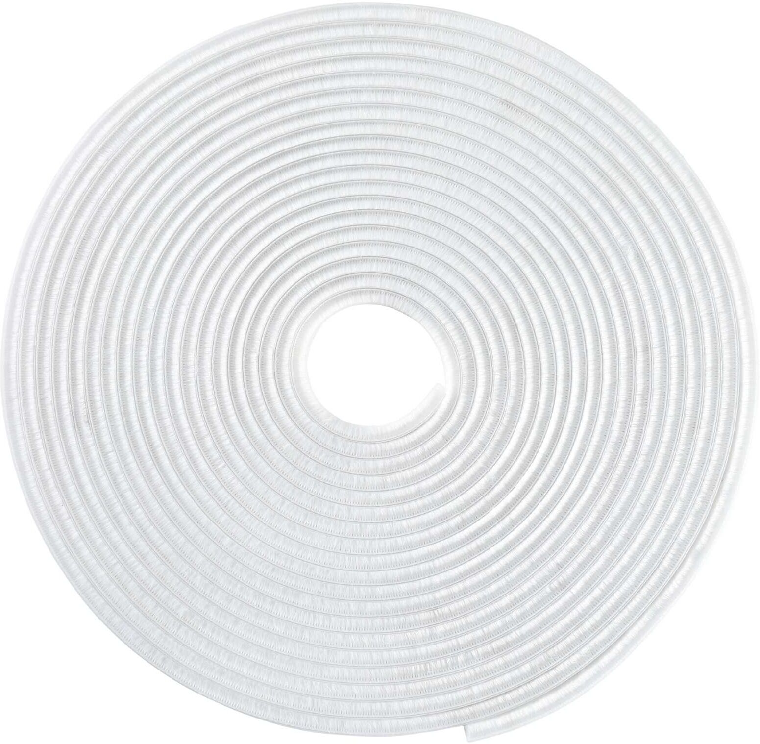 vidaXL Joint brosse autocollant pour porte 5 m PP Blanc