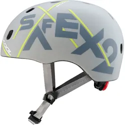 safeX 2 Fahrradhelm - S (48-53 cm) / Grey/Yellow