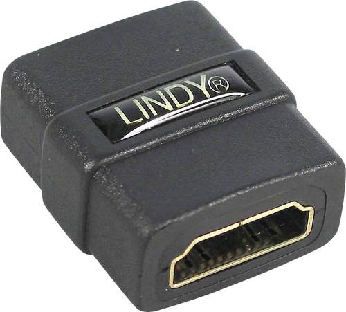 LINDY 41230 HDMI Adapter [1x HDMI-Buchse - 1x HDMI-Buchse] Schwarz
