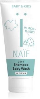 Naif Baby & Kids 2-in-1 gel de banho e champô para crianças sem perfume 200 ml. Baby & Kids 2-in-1