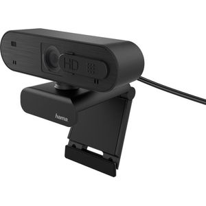 Hama Webcam C-600 Pro, 139992, schwarz, USB-A, mit Mikrofon und Abdeckung, Full-HD (1080p)