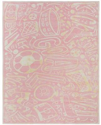 Katie Merz SPORTSGLYPHS Soccer Area Rug