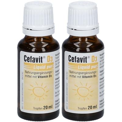 Cefavit D3 Liquid pur Tropfen zum Einnehmen 2x 2x20 ml