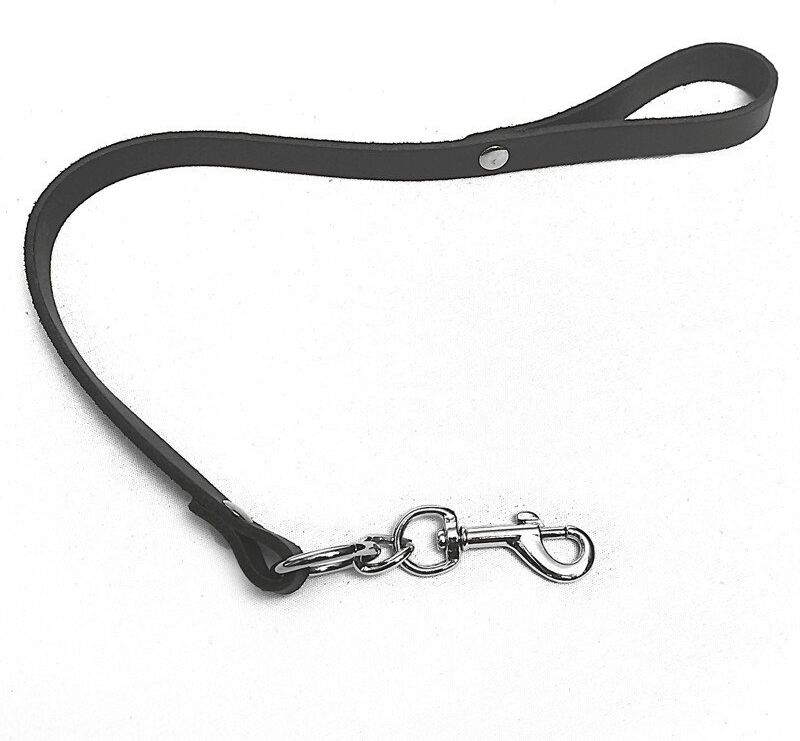 The Sinners Laisse courte cuir Noir