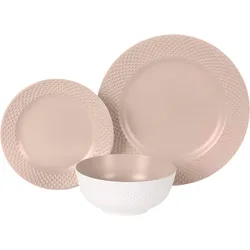 Flamefield NanoPlate Geschirrset 12-teilig Rosé