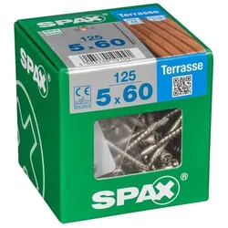 Spax, Schrauben, DECK STAINLESS 5X60 TX 125 PCS. (125 Schrauben pro Stück)