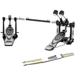 Pearl Fussmaschine P-532 Double Bass mit Schlagzeugstöcken, Schlagzeug Zubehör, Schwarz