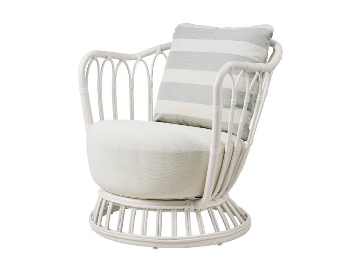 GUBI Fauteuil d extérieur Grace Leslie Limonta 006-020-alabaster white'