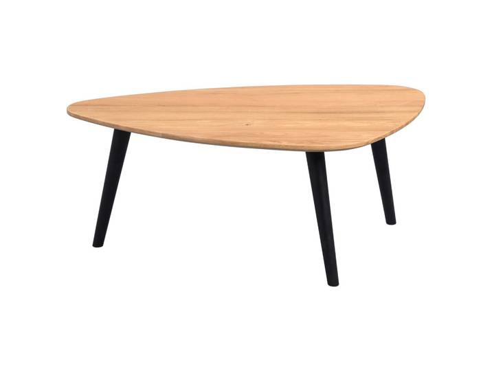Livetastic Couchtisch, Schwarz, Wildeiche, Holz, Wildeiche, massiv, oval, zylindrisch, 60x36x92 cm, einfacher Aufbau, Holzmöbel, Holztische, Couchtische Holz