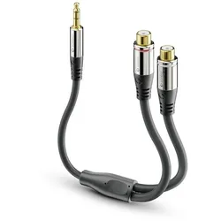 Sonero 3,5mm auf 2x Cinch Audio Adapter Kabel 0,25m