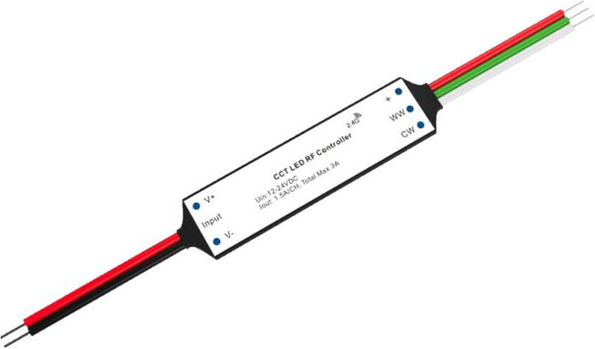 Isoled Sys-Pro Weißdynamischer Funk Mesh Pwm-Controller Mini, 2 Kanal, 12-24v Dc 2x1.5a