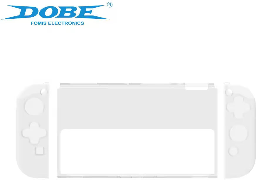 Dobe Nintendo Switch OLED Silicone Crystal Case-Transparant (Switch) Nieuw