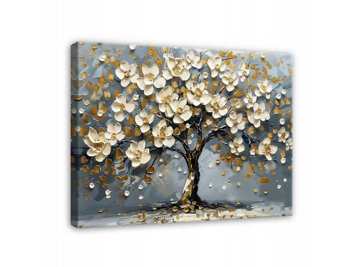 LEINWANDBILD Blumen Abstrakt Baum 60x40