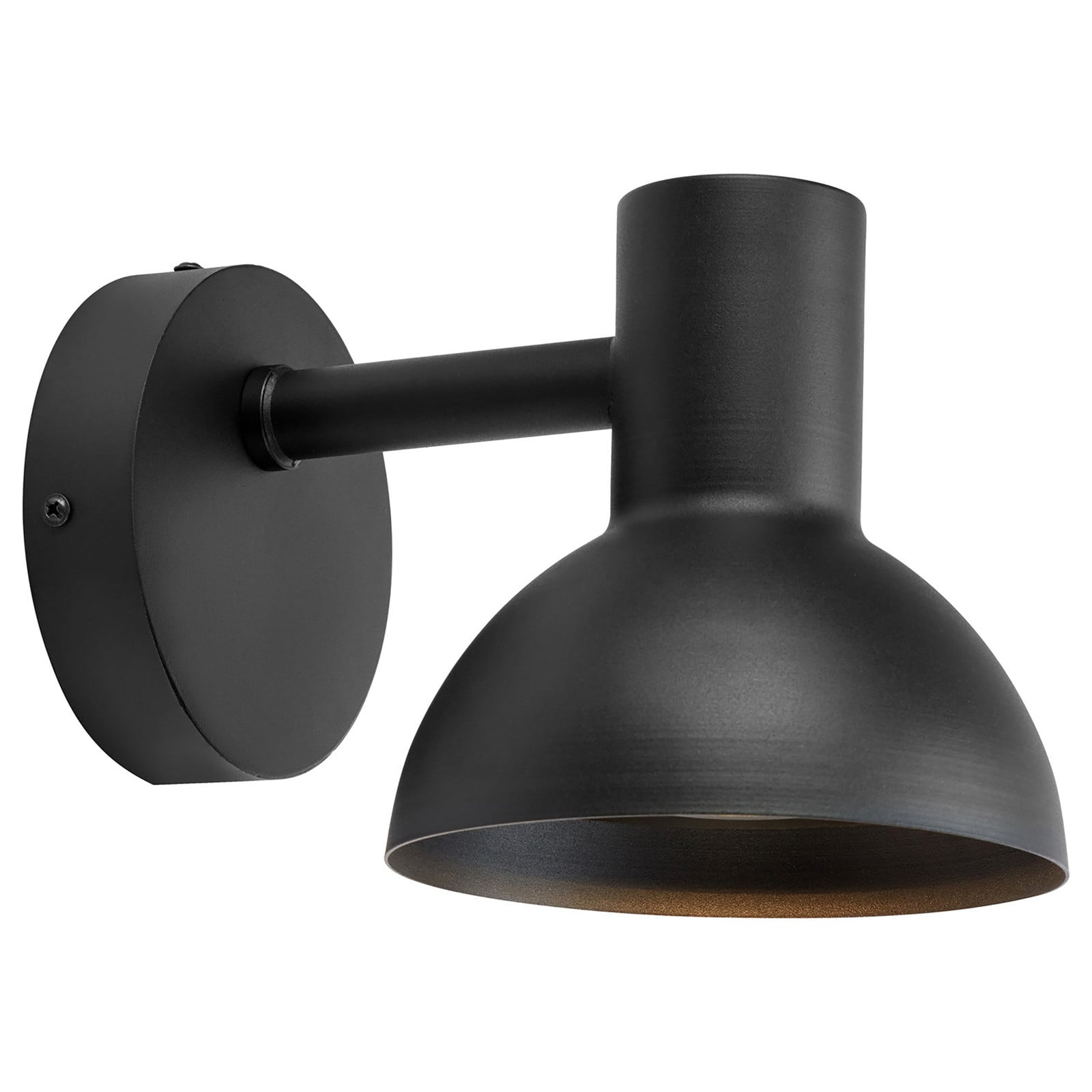 Markslöjd Nubi LED buiten wandlamp, zwart, roestvrij staal, dimbaar, IP44