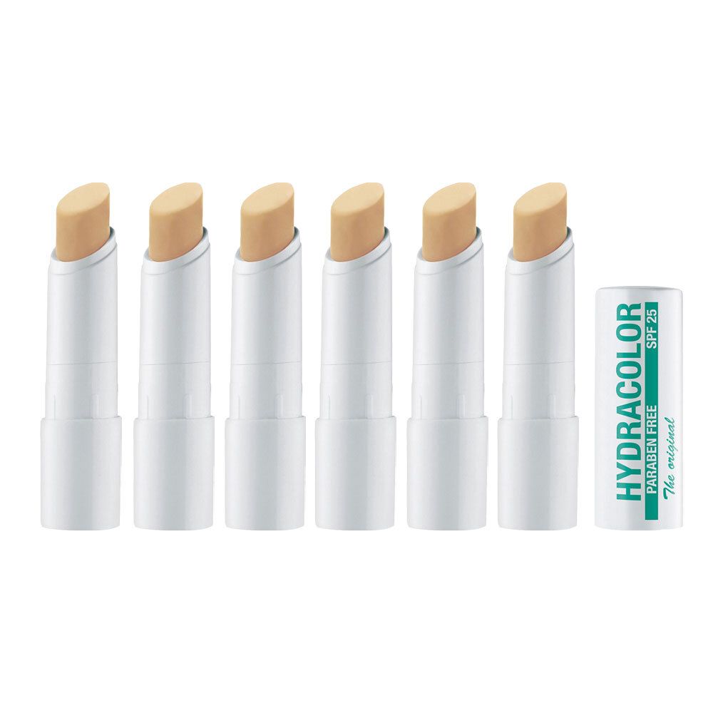 6x Hydracolor Lippenpflege 21 farblos 6x1 St Stifte