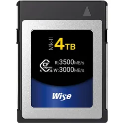 Wise 4TB CFexpress 4.0 Type B Mk II Speicherkarte 3000 MB/s