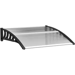 Outsunny Pultvordach Vordach für Haustür 103x96,5x27cm mit UV Schutz für draußen