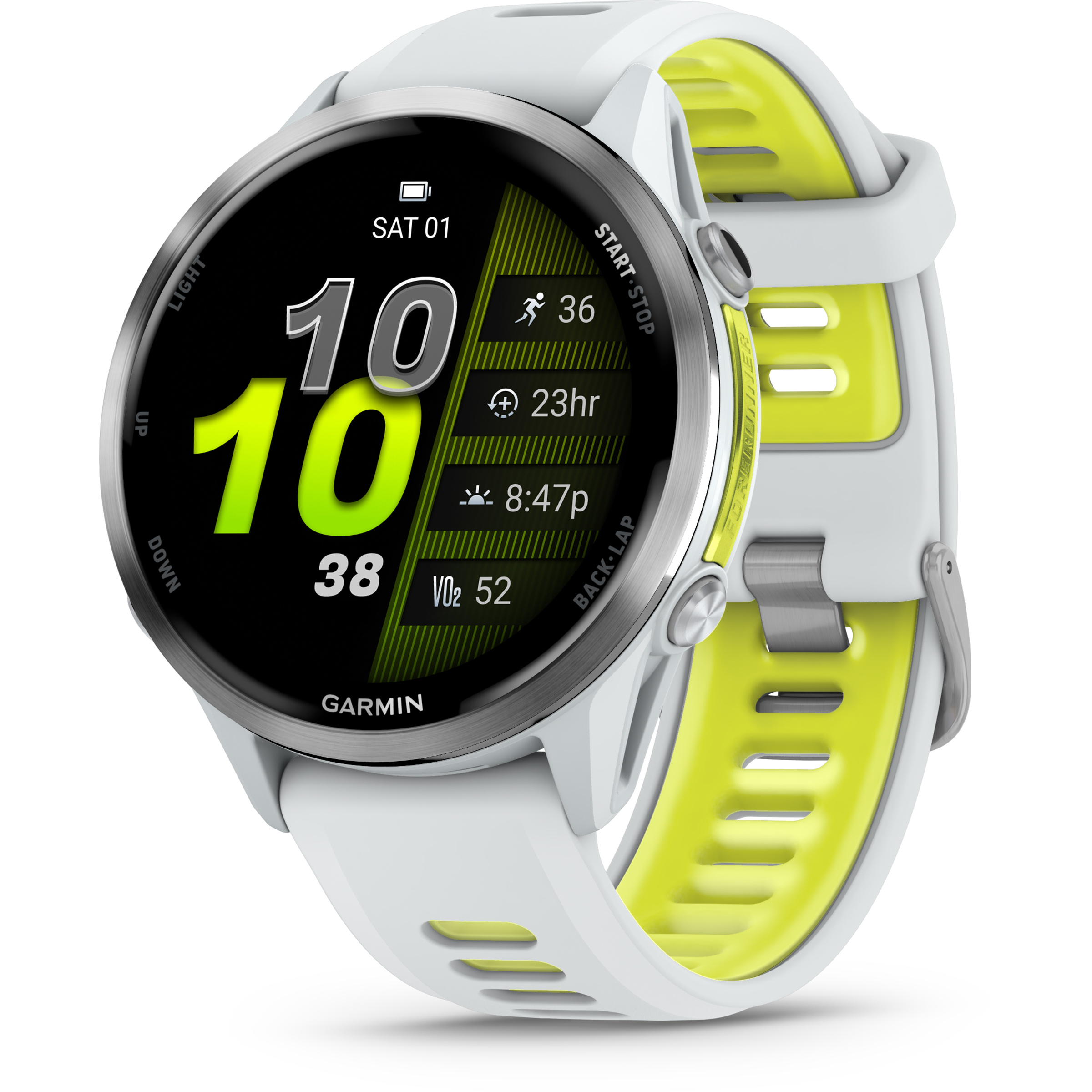 Garmin Forerunner 970 GPS-Uhr GPS Uhren weiss Größe 47mm Trailrunning | Training & Fitness | Rennrad | Laufen