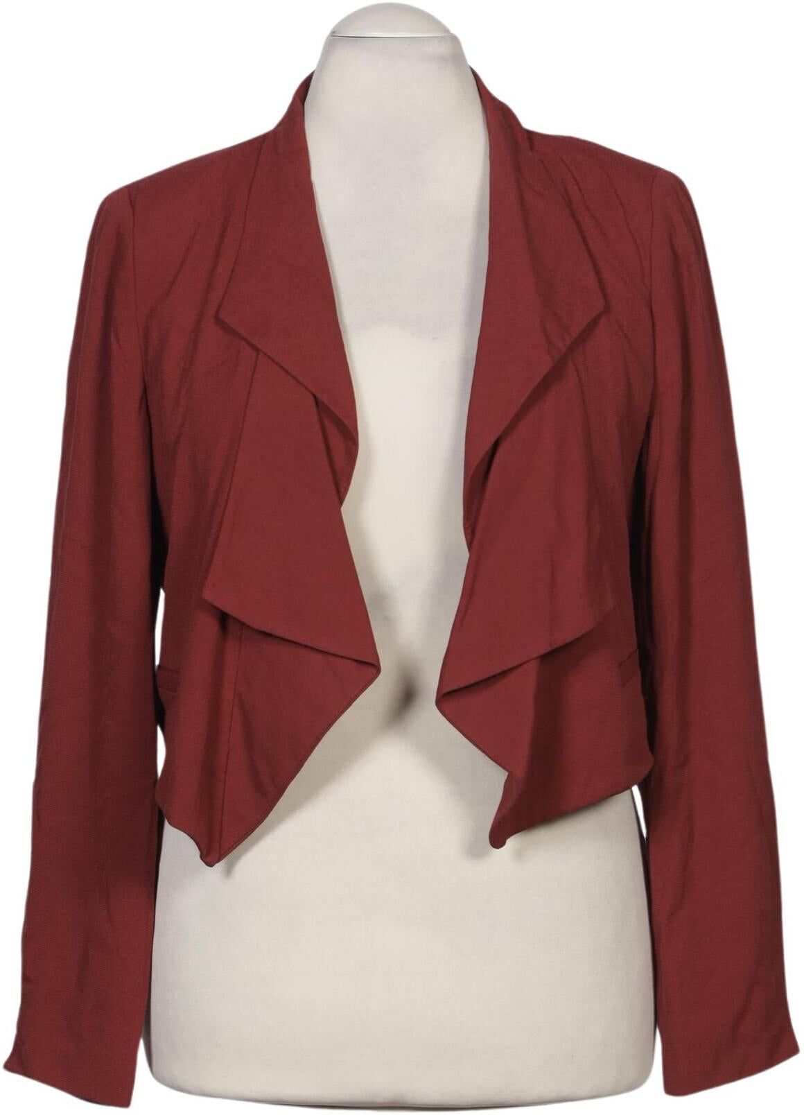 Topshop Damen Blazer, Bordeaux, Gr. EU 42, Viskose - Second Hand