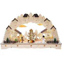 Saico, Weihnachtsbeleuchtung, CLB021003 LED Lichterbogen mit Weihnachtsbaum