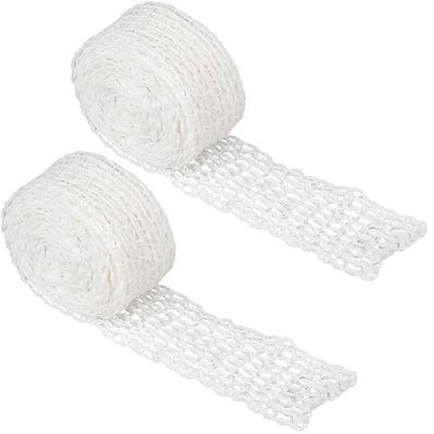 Schinkennetz weiß 3 Meter Rollen Bratennetz Baumwollfaden Fleischnetz elastisches Rouladennetz Kochzubehör Fleischnetz Rolle zum Aufbewahren hängend Backen Kochen Schinken Fleisch Wurst
