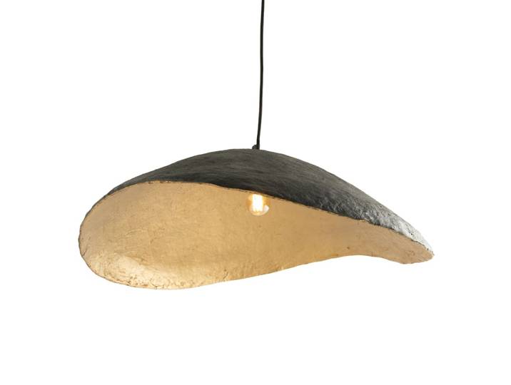 Suspension en papier et fil noir 71 cm