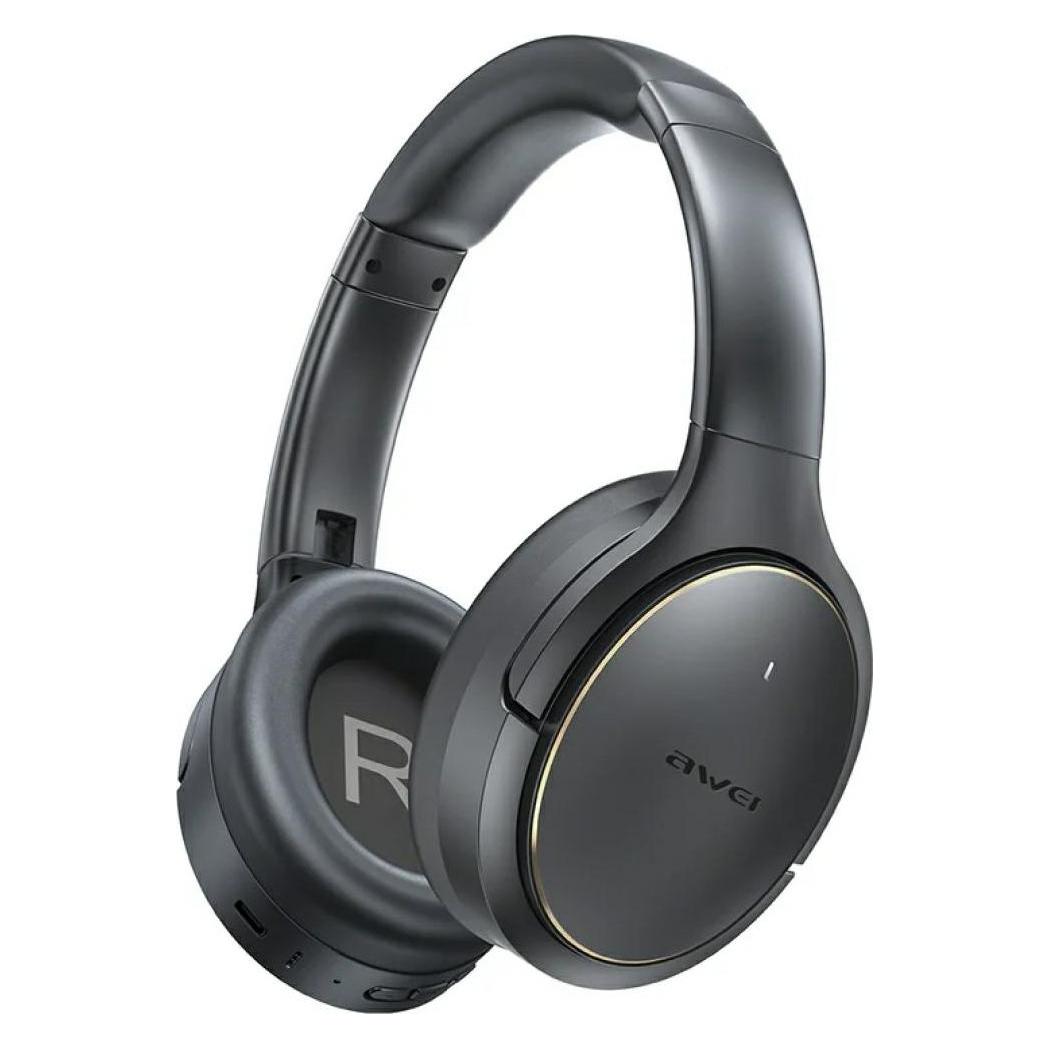 Awei over-ear Bluetooth headphones AT20 black (ANC, 65 h, Kabellos) (AWE000296)
