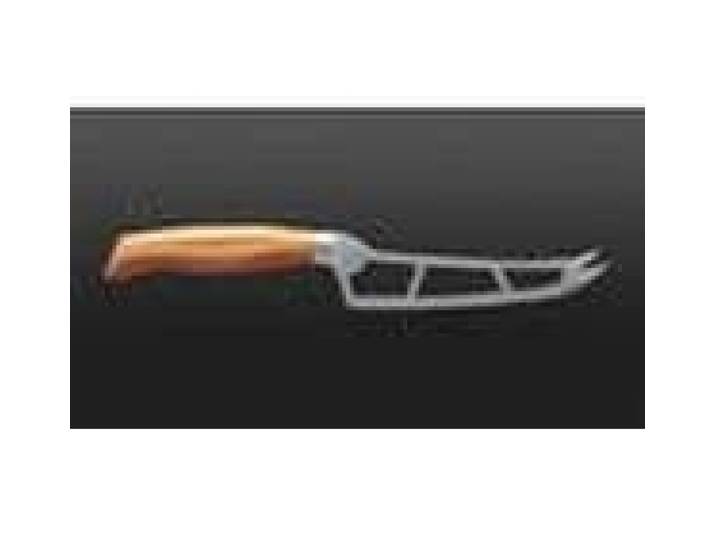 Käsemesser Wok Olive , braun, Klingenlänge 15cm, Edelstahl, Kochmesser, Käsemesser