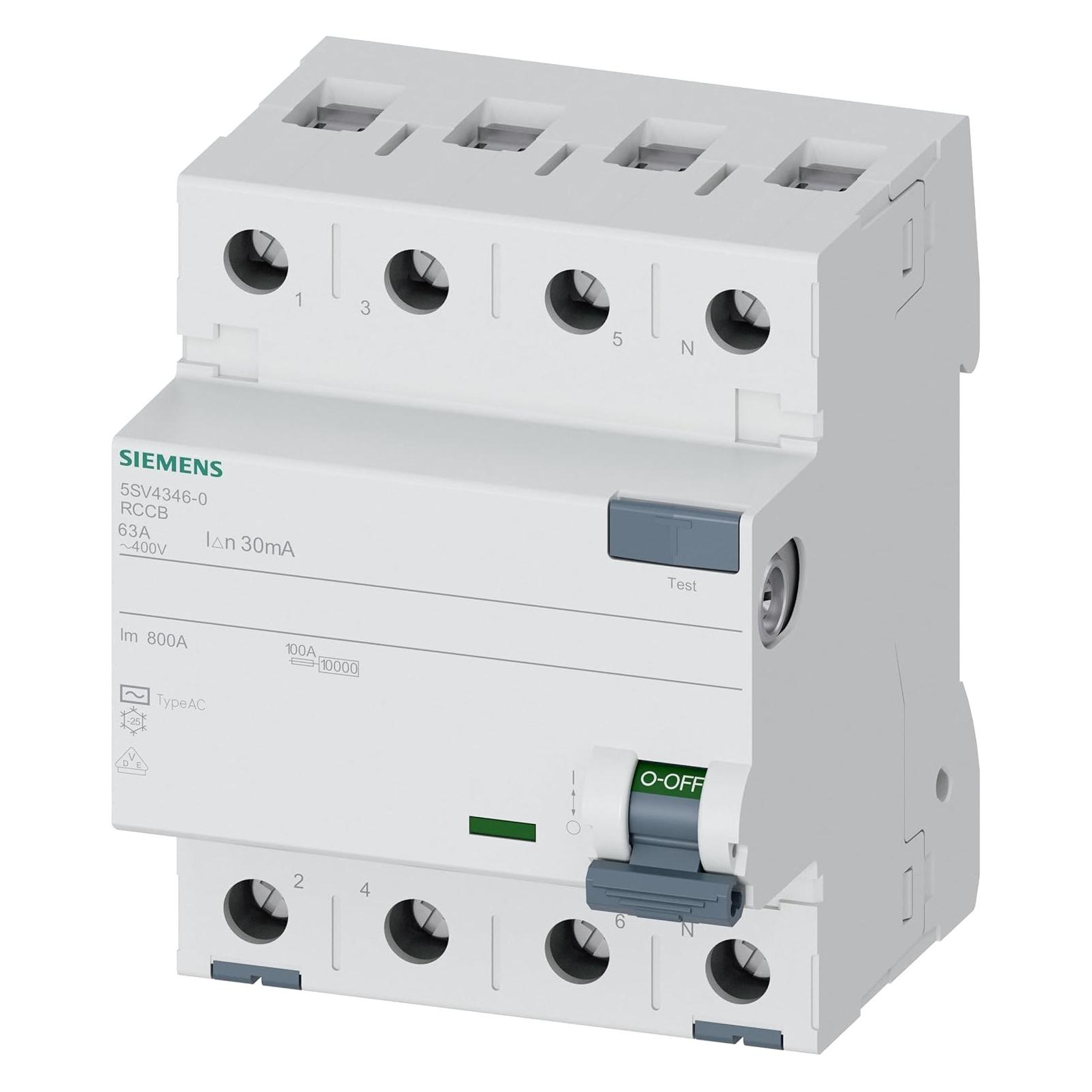 Siemens FISchutzschalter Typ AC A 30 mA Un AC (5SV43460)
