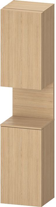 Duravit Qatego Hochschrank QA1346R30300010 40x36x1760cm, 2 Türen, Nischenbeleuchtung, Anschlag rechts, Eiche Natur