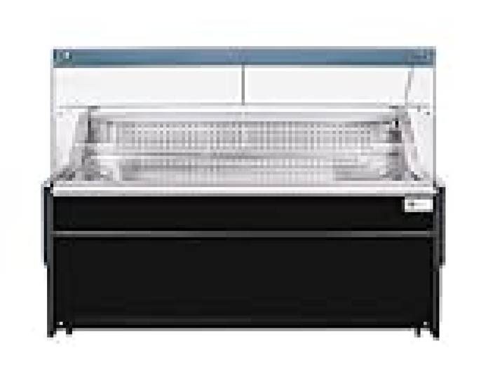 Afi Collin Lucy Vitrine Réfrigérée Horizontale Noire Vitre Droite - L 1340 à 2590 mm