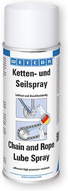 WEICON Ketten- und Seilspray für hohe Belastungen und Geschwindigkeiten 400 ml Spraydose, 11500400)